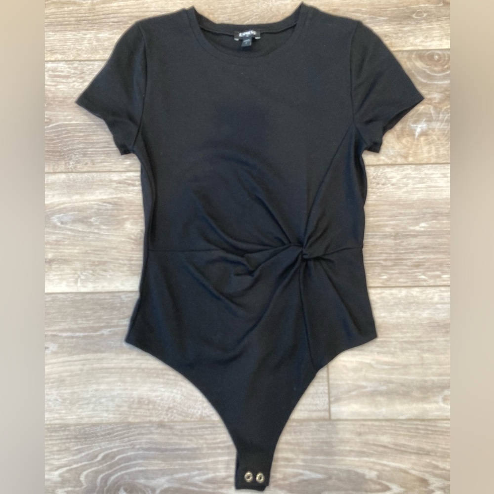 Express Black Knot Detail Women's Bodysuit